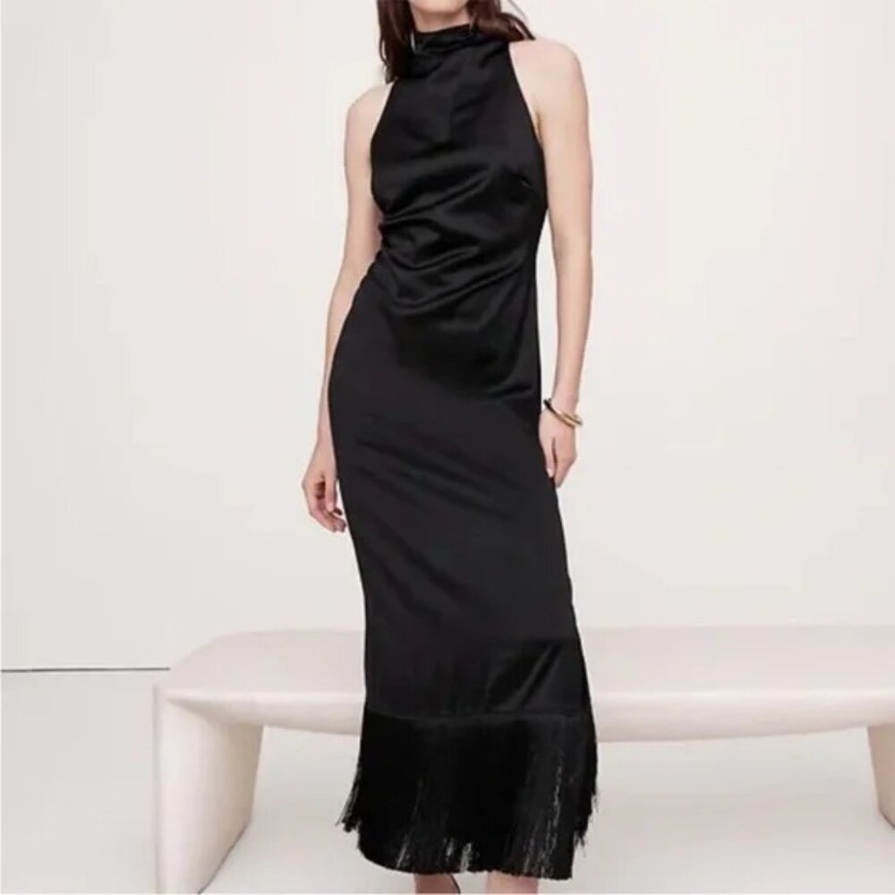 Banana Republic Black Sleeveless Maxi Dress